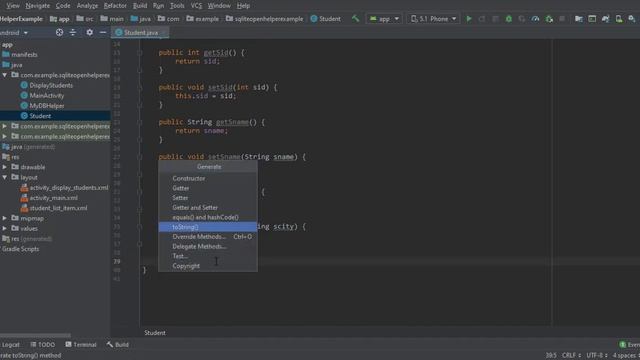 How to Display Records using SQLite Open Helper Class in Android Studio | Customized List View. смотреть онлайн