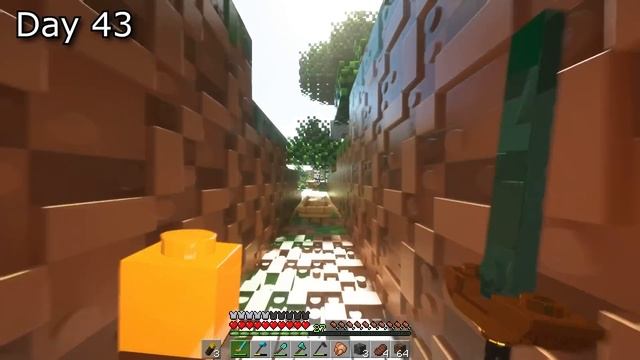 I Spent 100 Days In Minecraft LEGO, And Here's What Happened... смотреть онлайн