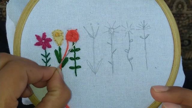 7 type of flowers Embroidery Tutorial |Embroidery for Beginners смотреть онлайн