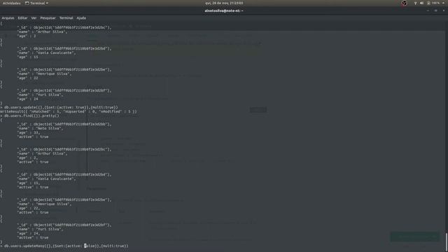 07 - Update um ou vários docs no MongoDB смотреть онлайн