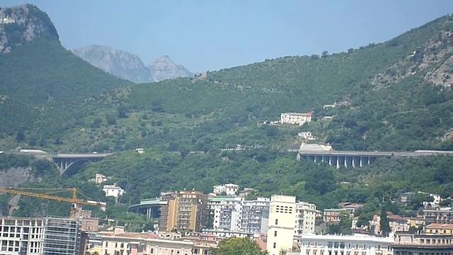 Италия Салерно Летом Море Набережная