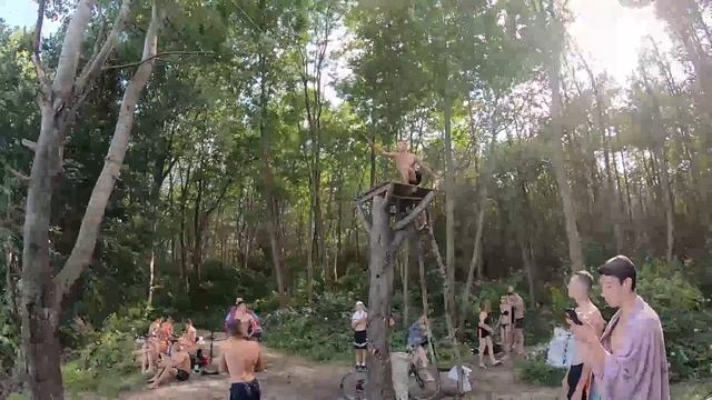 Шок сорвалась с тарзанки!!! Прыжки с тарзанки в воду сальто!!! смотреть онлайн