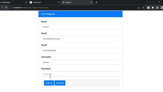 form login Tugas 20 PHP Advanced 2 смотреть онлайн