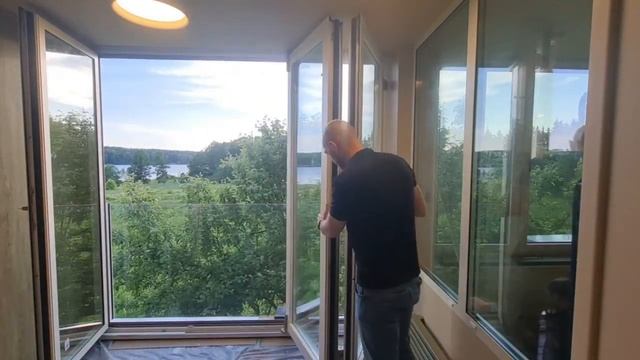 Алюминиевые окна. " Гармошка" AWD75 смотреть онлайн