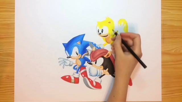 Speed Drawing Sonic Mania Plus (Mighty and Ray) смотреть онлайн