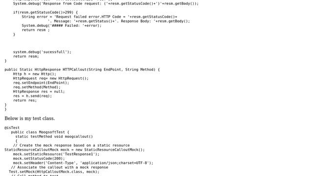 Salesforce: Code coverage of apex callout/test class смотреть онлайн