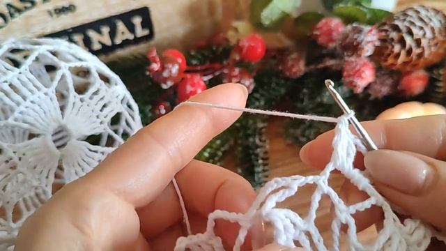 Новогодний ШАР крючком / Christmas BALL crochet смотреть онлайн