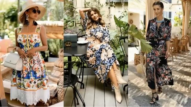 МОДНЫЙ ЯРКИЙ ЦВЕТОЧНЫЙ ПРИНТ В ОДЕЖДЕ 2023 ? ШИКАРНЫЕ ПЛАТЬЯ И БЛУЗЫ смотреть онлайн