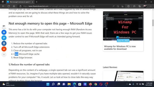Not enough memory to open this page, says Microsoft Edge смотреть онлайн