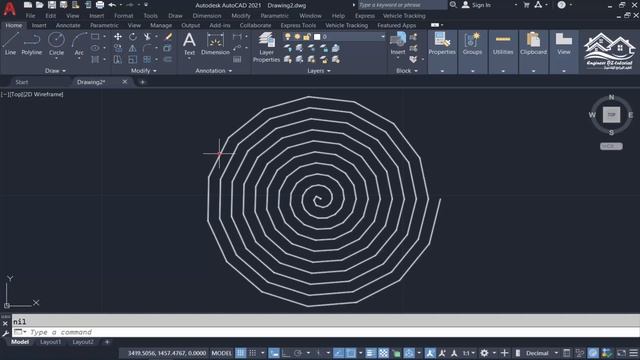 برمجية مفيدة (Lisp) لعمل متعدد الأضلاع الحلزوني (Spiral Polyline) على برنامج AutoCAD смотреть онлайн
