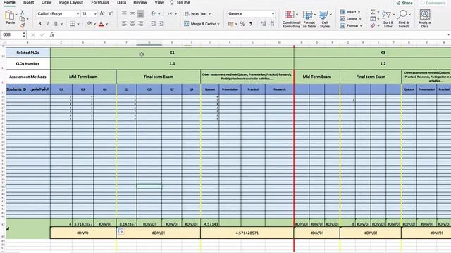 Direct Measurement of Course Learning Outcomes CLOs by the use of excel sheet смотреть онлайн