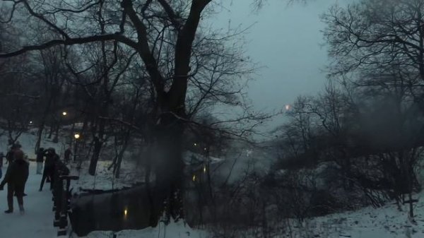 NYC Walking in the Snow - Snowscape in Central Park, Manhattan, New York 4K