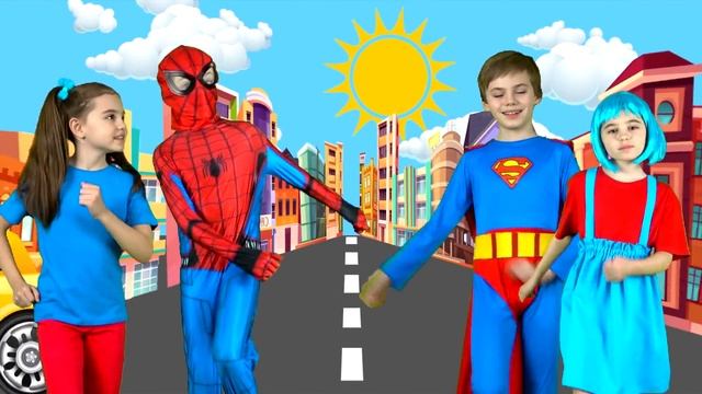 Superhero Song  Kids Songs  Nursery Rhymes by Nick and Poli