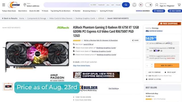 Phantom Gaming's 6750xt With Older CPU's смотреть онлайн
