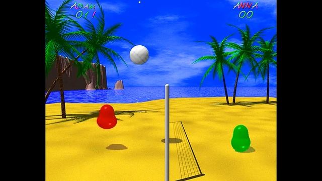 Blobby Volley - ЛЮБИМАЯ СТАРАЯ ИГРА смотреть онлайн