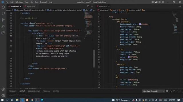 Vloogening ~ Part 2 - Tutorial slicing Hero Section Design Figma to Bootstrap Css смотреть онлайн