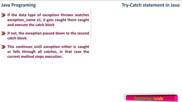 Try-catch statement – Java Programming смотреть онлайн