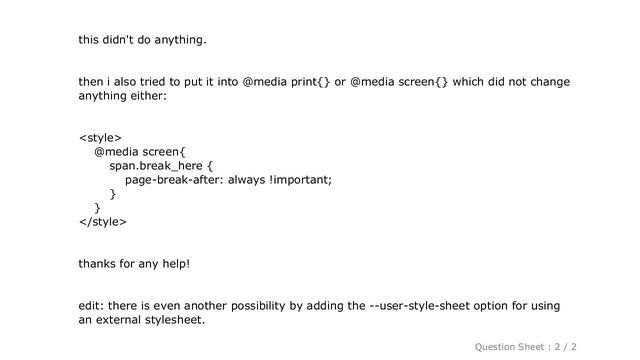 HTML : where to add page-break related css in wkhtmltopdf? смотреть онлайн