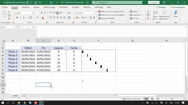 Formule Excel - Faire un Diagramme de Gantt uniquement avec des formules Excel- Docteur Excel смотреть онлайн