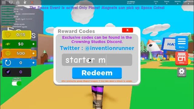All Codes in ? SPACE | Magnet Simulator ⚡ | Roblox | смотреть онлайн