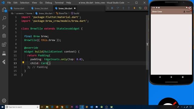 Flutter & Firebase App Tutorial #20 - Listing Brew Data смотреть онлайн