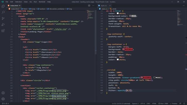 CSS Grid Landing Page Template Design Using HTML & CSS Only смотреть онлайн