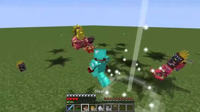 МАЙНКРАФТ все мобы и боссы | МОД Minecraft смотреть онлайн