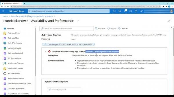 Azure Basics #Extra1 - Http Error 500.30 - ASP.NET Core app failed to start