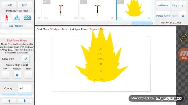 Super saiyan Figure Test animation [Stick Nodes Pro] смотреть онлайн