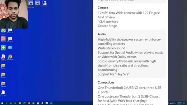 Apple Studio Display 27" 5K Retina Monitor, Standard Glass, Tilt-Adjustable Stand