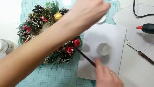 TUTORIAL Christmas Candle Decor / МАСТЕР-КЛАСС Декор Рождественской Свечи смотреть онлайн
