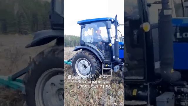 Плуг ПЛН 3-35 в работе на тракторе - производитель ООО НПО Леспромресурс (г. Киров) смотреть онлайн