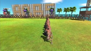 Dinosaurs revolt battle with Indominus Rex + Indoraptor + Giganotosaurus vs Team Troll + Werewolf
