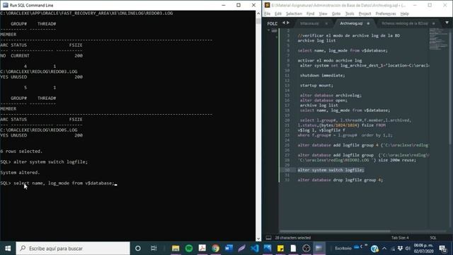 Modo archivelog en oracle смотреть онлайн