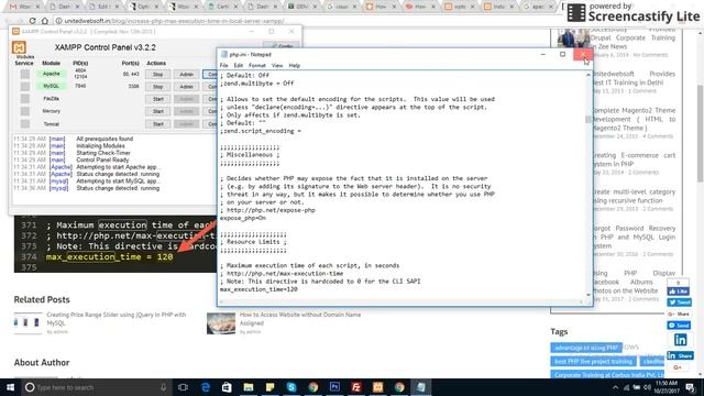 xammp server php execution time increase смотреть онлайн