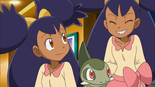 Pokemon Best Wishes: Zorua impersonates Iris at the dining room table смотреть онлайн