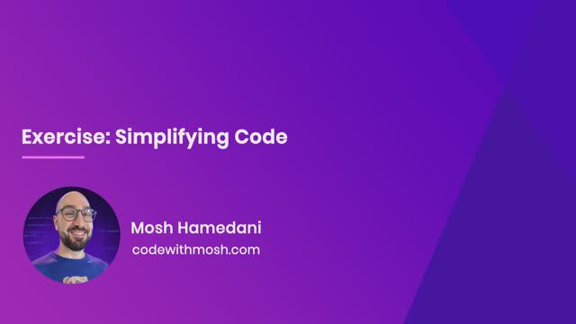 23. Exercise- Simplifying Code смотреть онлайн