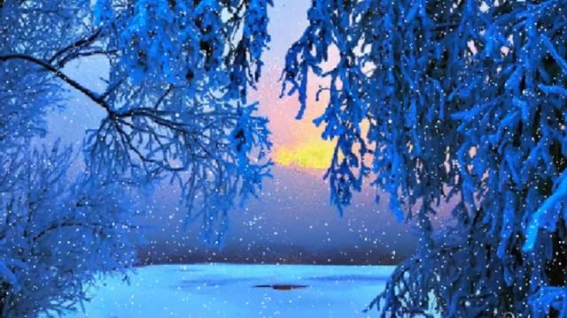 Морозный день. Новогодний футаж. Зимний футаж. Красивый футаж для видео. смотреть онлайн