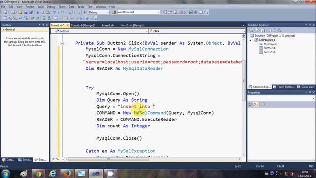 MySQL VB.NET Tutorial 6 : Insert/Save data to database смотреть онлайн