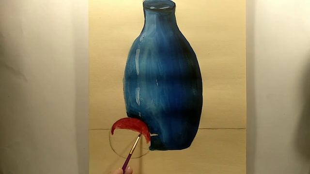 урок 2/ как правильно раскрасить вазу/ рисунок красками/ уроки рисования смотреть онлайн