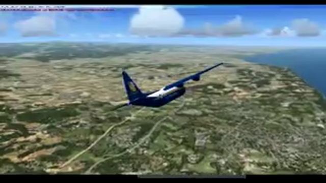 FSX - Rimini airport landing ... смотреть онлайн