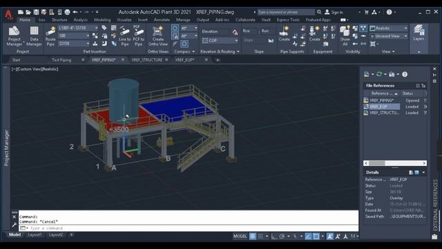 Plant 3d Tutorial For | XREF Command | смотреть онлайн