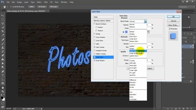Neon Light Text Effect In Photoshop CC смотреть онлайн