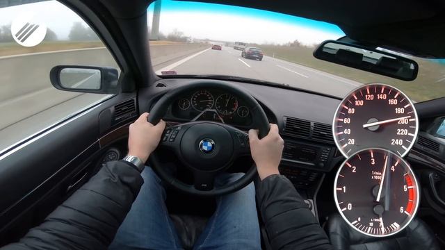 2002 BMW E39 530d TOP SPEED DRIVE ON GERMAN AUTOBAHN ?