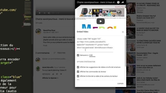 HTML5 / CSS3 - 25 - Insertion vidéo Youtube смотреть онлайн