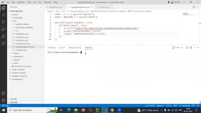 Cypress Beginner Part 12: Handle jQuery Multi Select Dropdown using Cypress смотреть онлайн