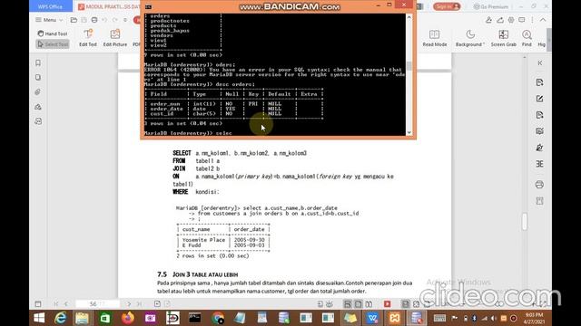 BAB 7 – JOIN DAN SUBQUERY DML смотреть онлайн
