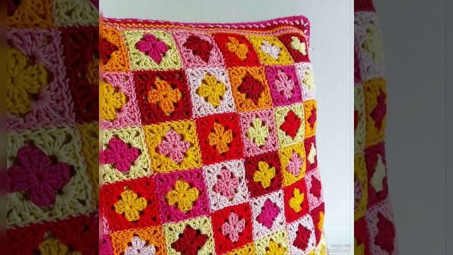 crochet multi color Hands embroidery Fancy Nancy Cutions Cover Designs/beautiful Pillow Case смотреть онлайн