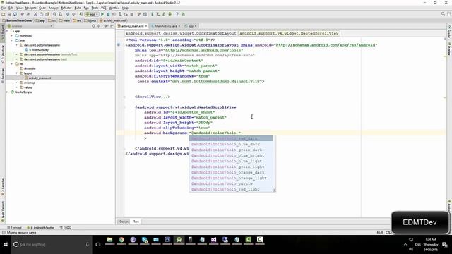 Android Studio Tutorial - Bottom Sheet Views смотреть онлайн