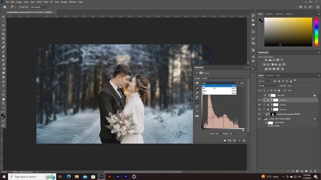 How To Match Foreground & Background Color using Curves in Photoshop смотреть онлайн